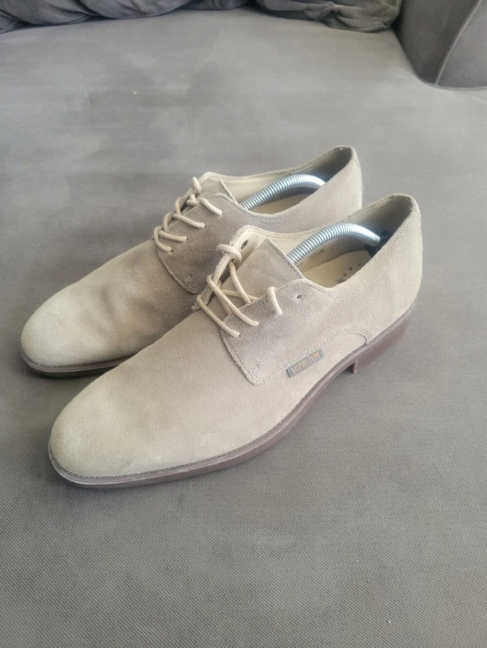 Mephisto Men's Tan Leather Suede Airjet Welt Air Relax Oxfords US 10.5